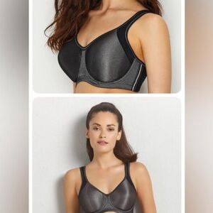 Anita Active black sports bra new with tags size 38 H adjustable straps